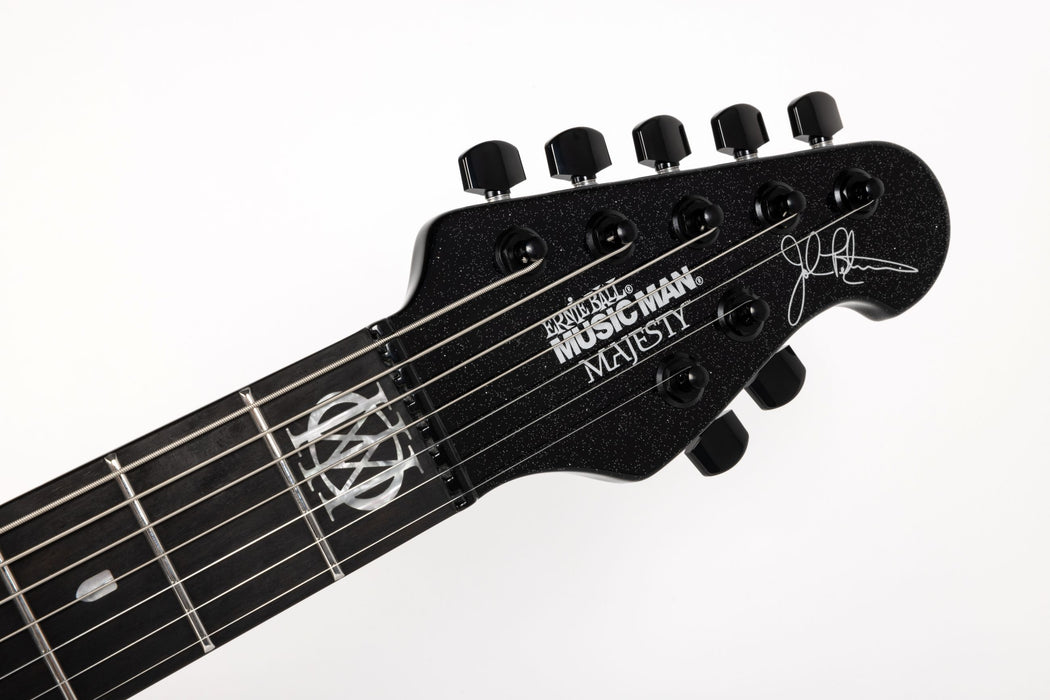 Ernie Ball Music Man Majesty 7 String Electric Guitar - Black Frosting