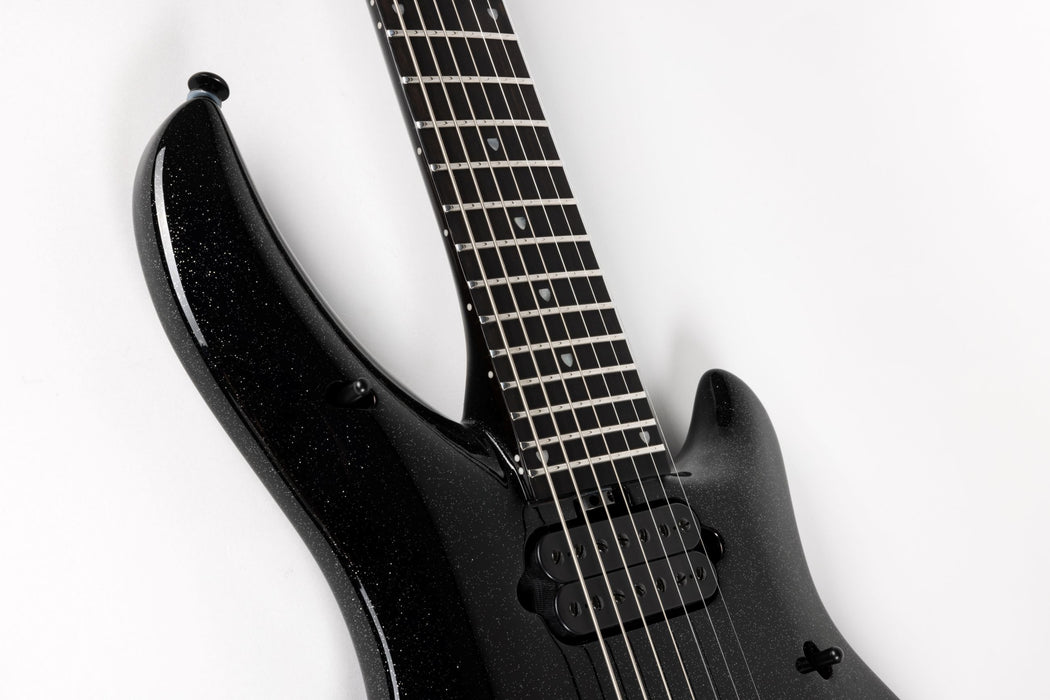 Ernie Ball Music Man Majesty 7 String Electric Guitar - Black Frosting
