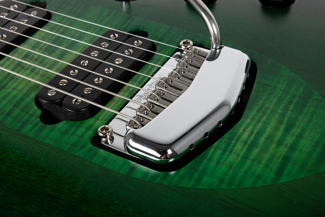 Ernie Ball Music Man Majesty 7 String Electric Guitar - Gravity Green
