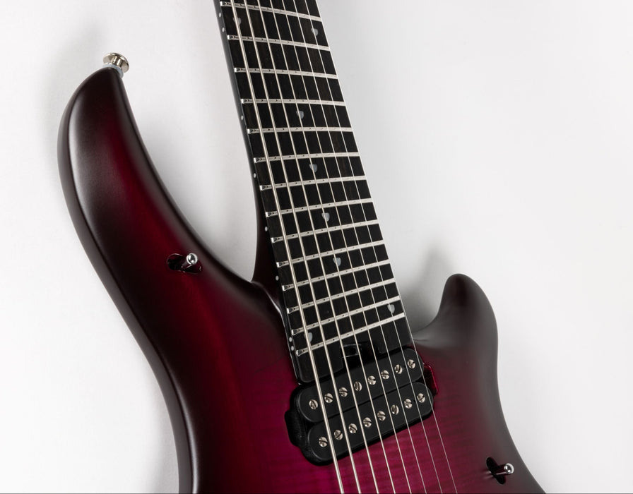 Ernie Ball Music Man Majesty 8 String Electric Guitar - Amaranth Red