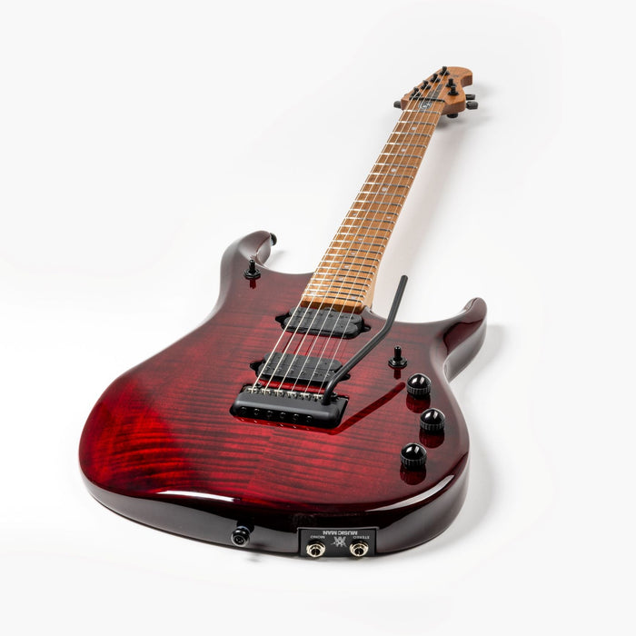 Ernie Ball Music Man JP15 Electric Guitar - Red Tide Flame