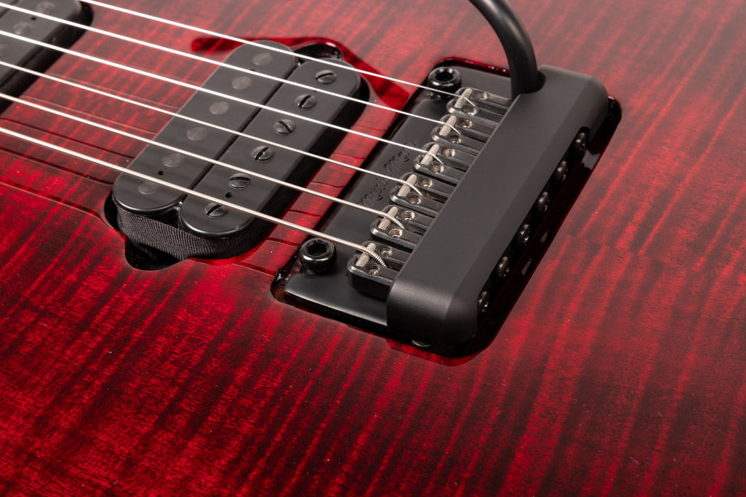 Ernie Ball Music Man JP15 Electric Guitar - Red Tide Flame