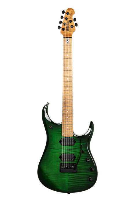 Ernie Ball Music Man JP15 Electric Guitar - Green Tiger Eye Flame