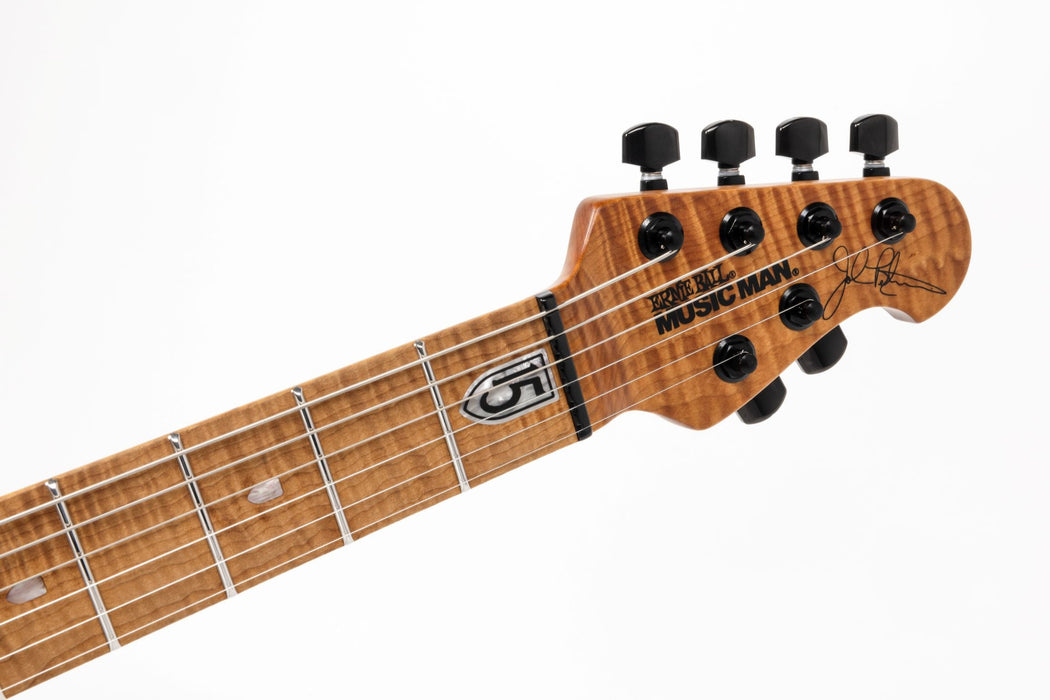 Ernie Ball Music Man JP15 Electric Guitar - Green Tiger Eye Flame