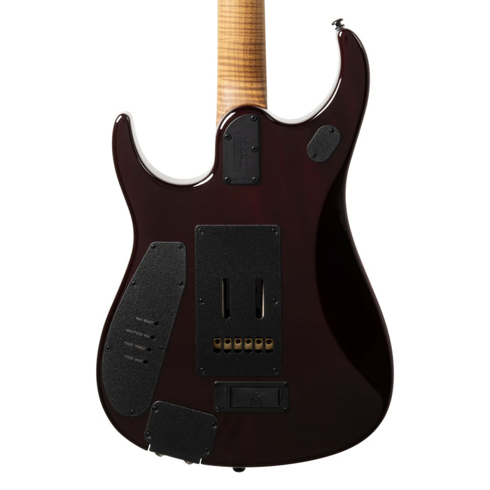 Ernie Ball Music Man JP15 Electric Guitar - Red Tide Quilt