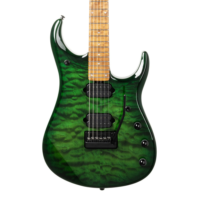 Ernie Ball Music Man JP15 Electric Guitar - Green Tiger Eye Quilt