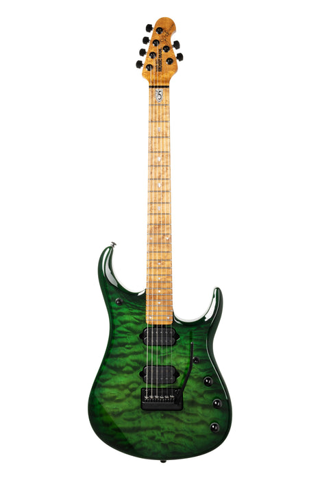 Ernie Ball Music Man JP15 Electric Guitar - Green Tiger Eye Quilt