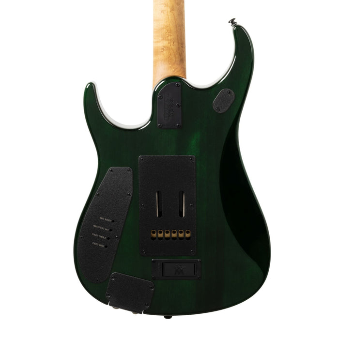 Ernie Ball Music Man JP15 Electric Guitar - Green Tiger Eye Quilt