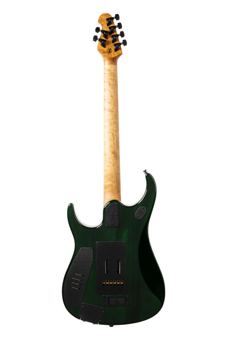 Ernie Ball Music Man JP15 Electric Guitar - Green Tiger Eye Quilt