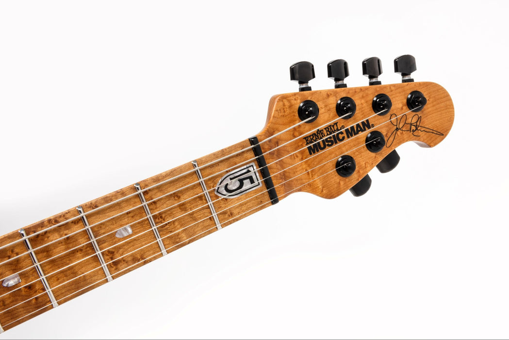 Ernie Ball Music Man JP15 Electric Guitar - Green Tiger Eye Quilt