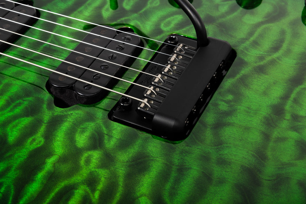 Ernie Ball Music Man JP15 Electric Guitar - Green Tiger Eye Quilt