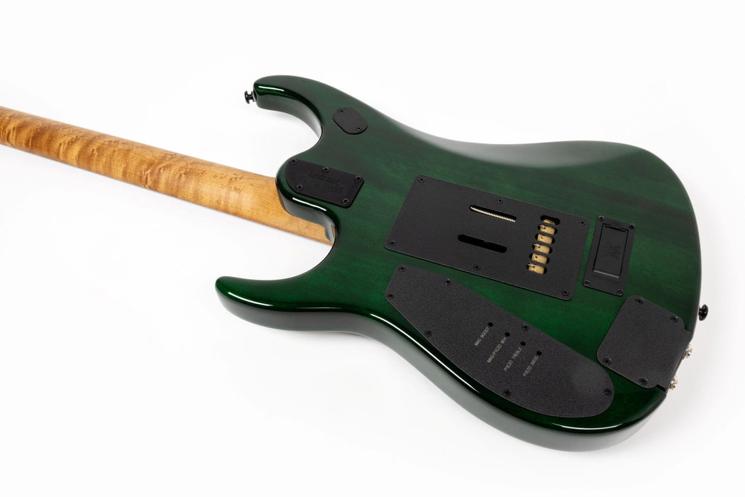 Ernie Ball Music Man JP15 Electric Guitar - Green Tiger Eye Quilt