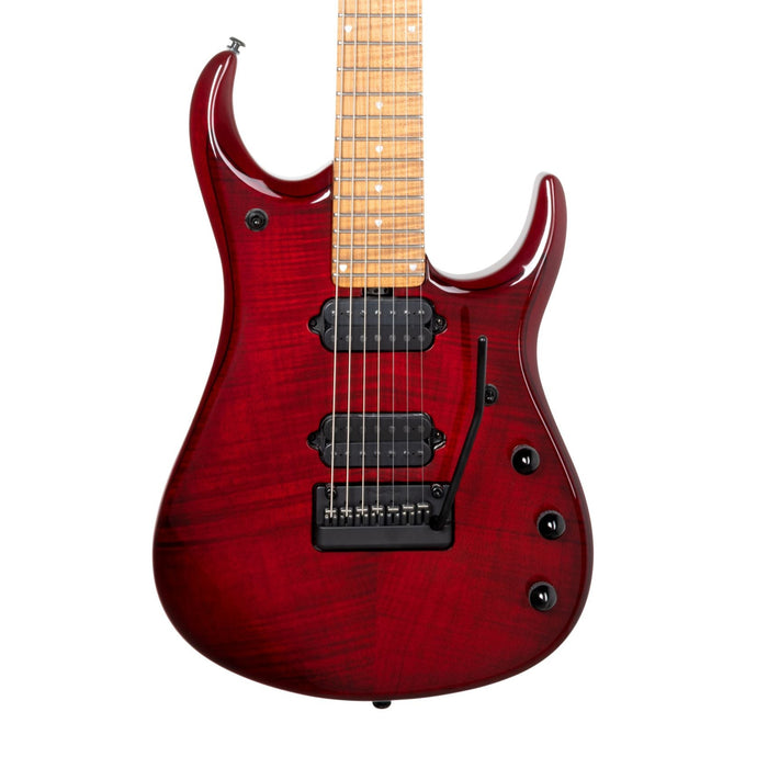 Ernie Ball Music Man JP15 7 String Electric Guitar - Red Tide Flame