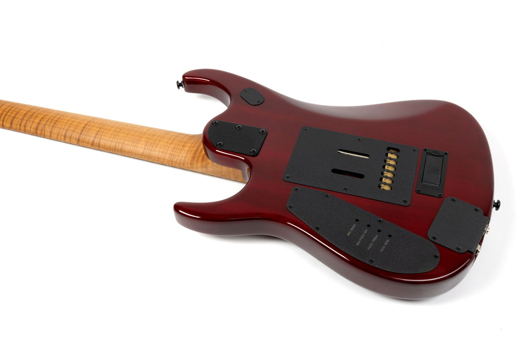 Ernie Ball Music Man JP15 7 String Electric Guitar - Red Tide Flame