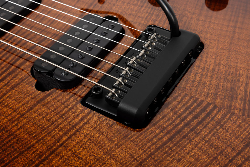 Ernie Ball Music Man JP15 7 String Electric Guitar - Amber Waves Flame