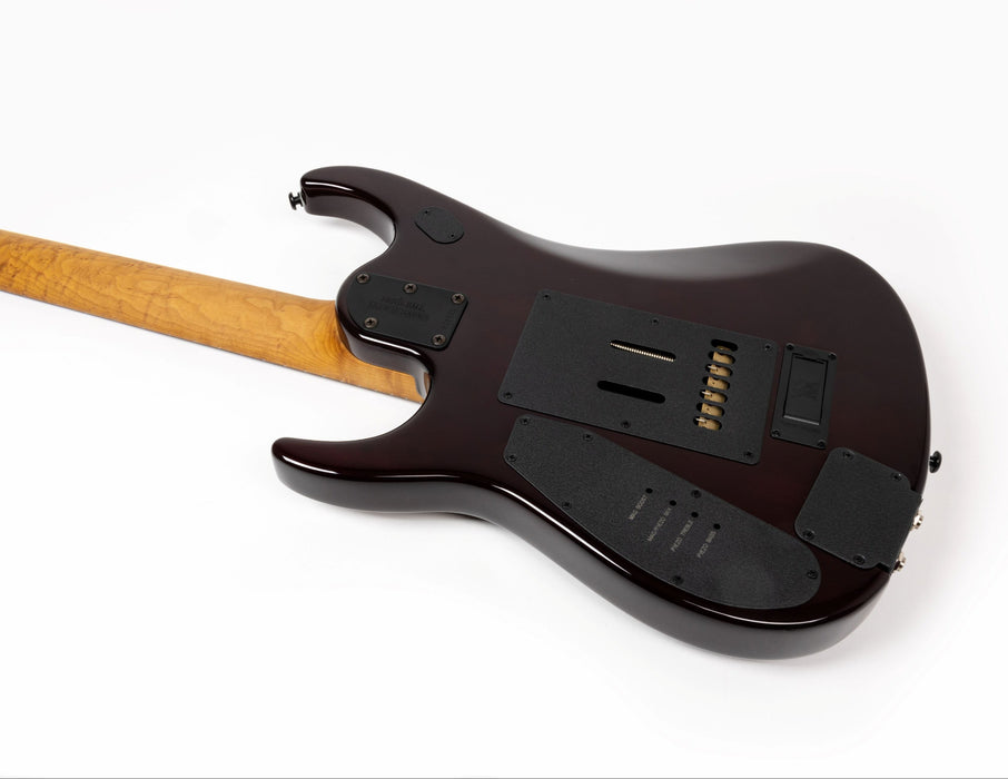 Ernie Ball Music Man JP15 7 String Electric Guitar - Amber Waves Flame