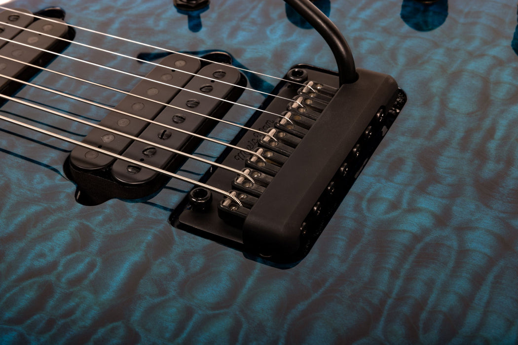 Ernie Ball Music Man JP15 7 String Electric Guitar - Ultramarine Quilt