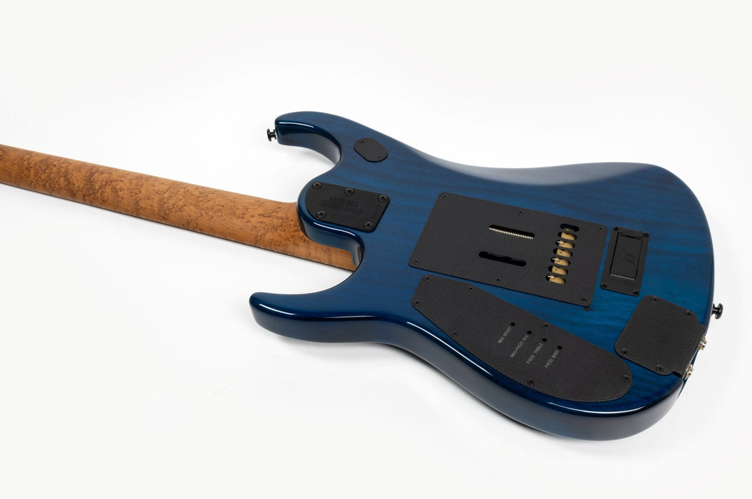 Ernie Ball Music Man JP15 7 String Electric Guitar - Ultramarine Quilt