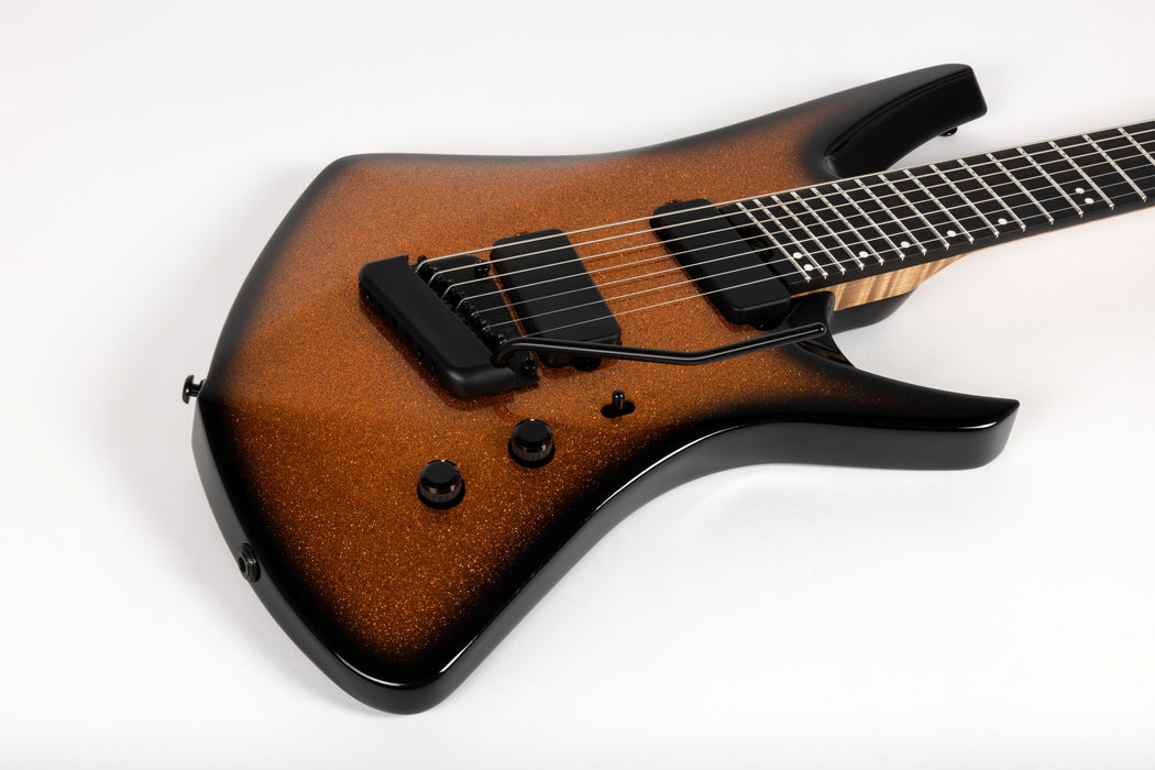 Ernie Ball Music Man Kaizen 7 Electric Guitar - Ember Burst