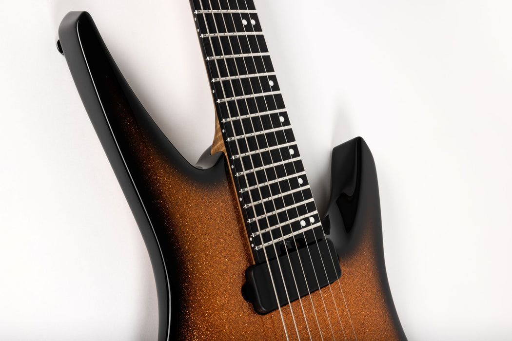 Ernie Ball Music Man Kaizen 7 Electric Guitar - Ember Burst