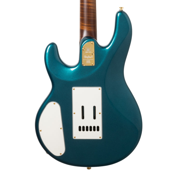 Ernie Ball Music Man StingRay II Deluxe HH Corey Wong Electric Guitar - Pine Green