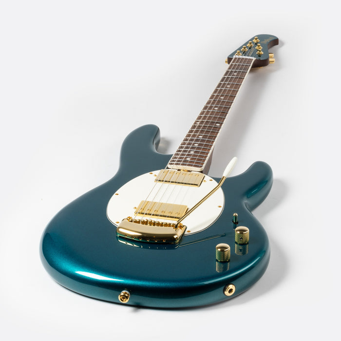 Ernie Ball Music Man StingRay II Deluxe HH Corey Wong Electric Guitar - Pine Green