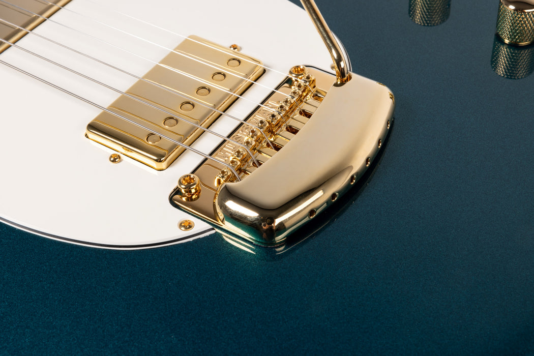 Ernie Ball Music Man StingRay II Deluxe HH Corey Wong Electric Guitar - Pine Green