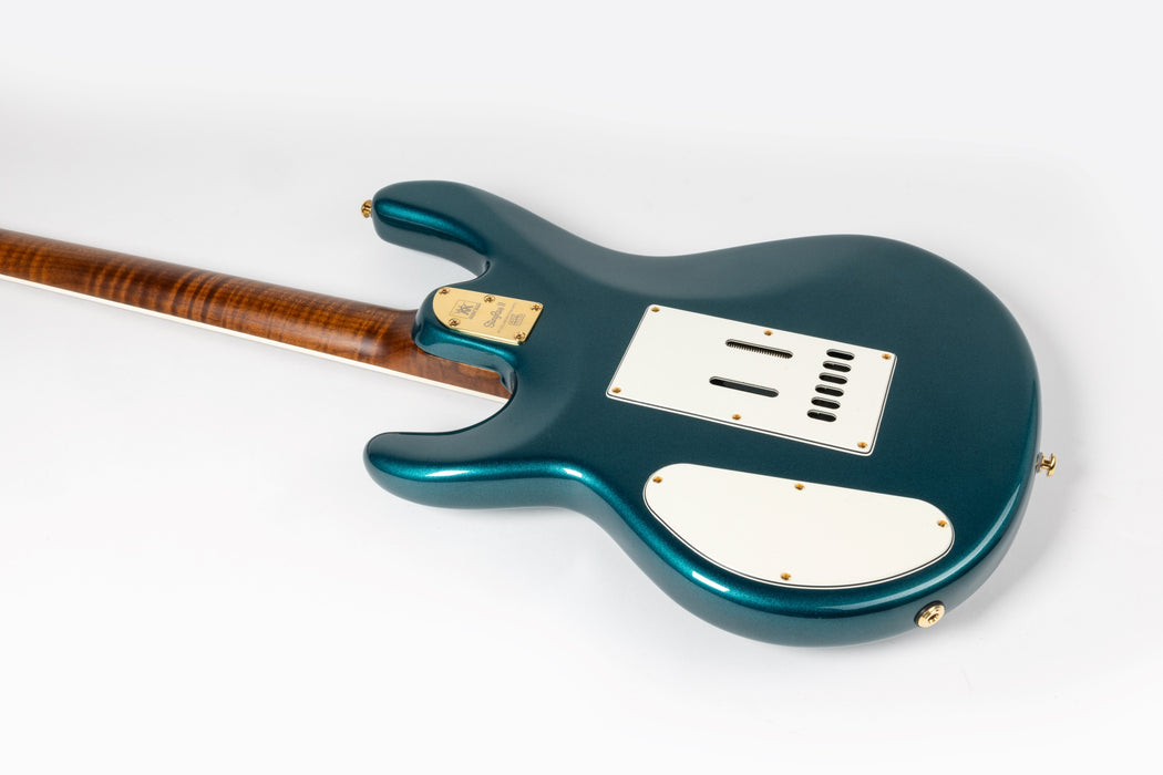 Ernie Ball Music Man StingRay II Deluxe HH Corey Wong Electric Guitar - Pine Green