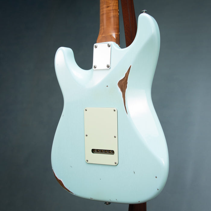 Suhr 2024 Classic S Antique HSS w/Case *MODIFIED* - Sonic Blue - Preowned