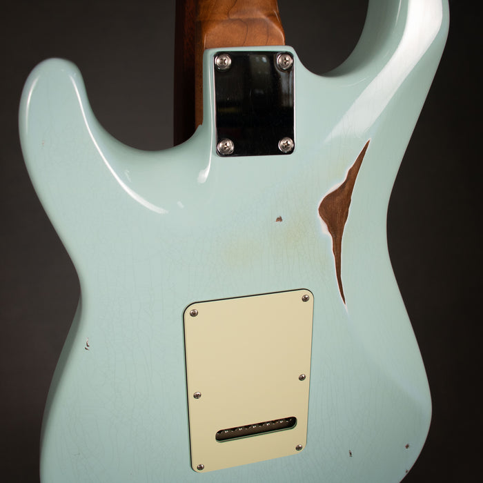 Suhr 2024 Classic S Antique HSS w/Case *MODIFIED* - Sonic Blue - Preowned