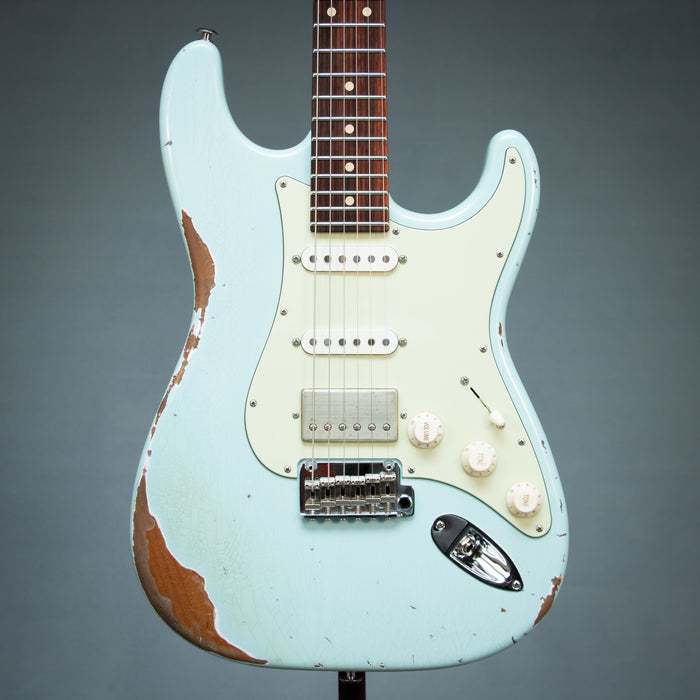Suhr 2024 Classic S Antique HSS w/Case *MODIFIED* - Sonic Blue - Preowned