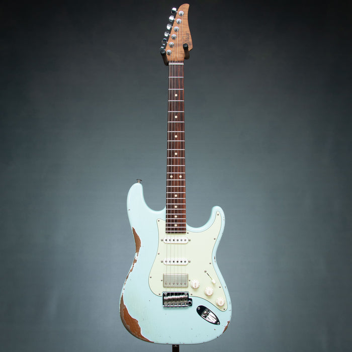 Suhr 2024 Classic S Antique HSS w/Case *MODIFIED* - Sonic Blue - Preowned