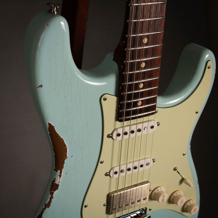 Suhr 2024 Classic S Antique HSS w/Case *MODIFIED* - Sonic Blue - Preowned