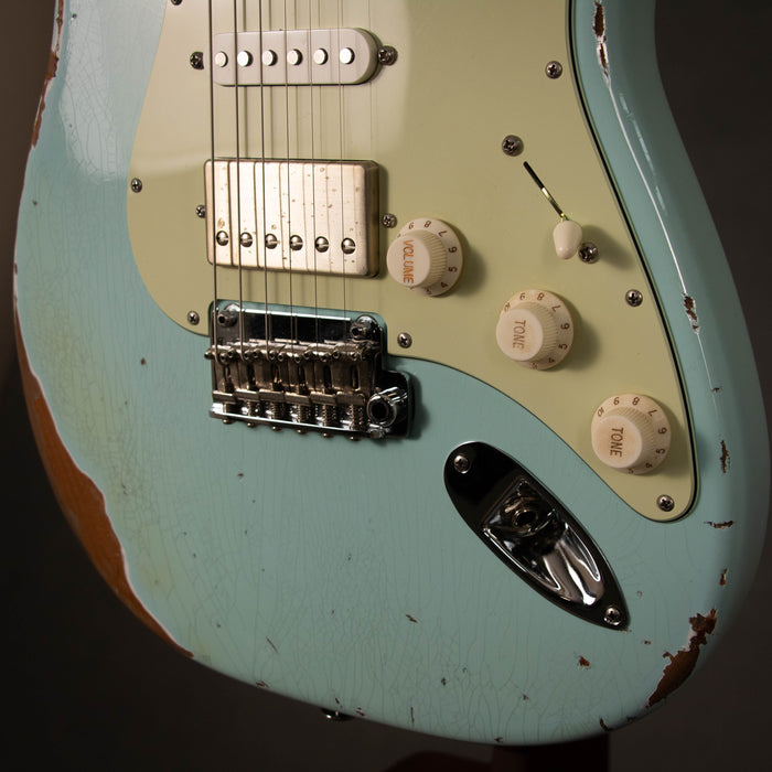 Suhr 2024 Classic S Antique HSS w/Case *MODIFIED* - Sonic Blue - Preowned