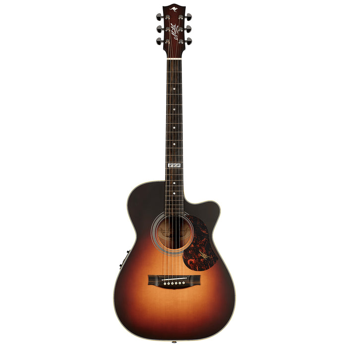 Maton EBG808C-TE-TSB Tommy Emmanuel Acoustic Electric Guitar w/Case - Tobacco Sunburst