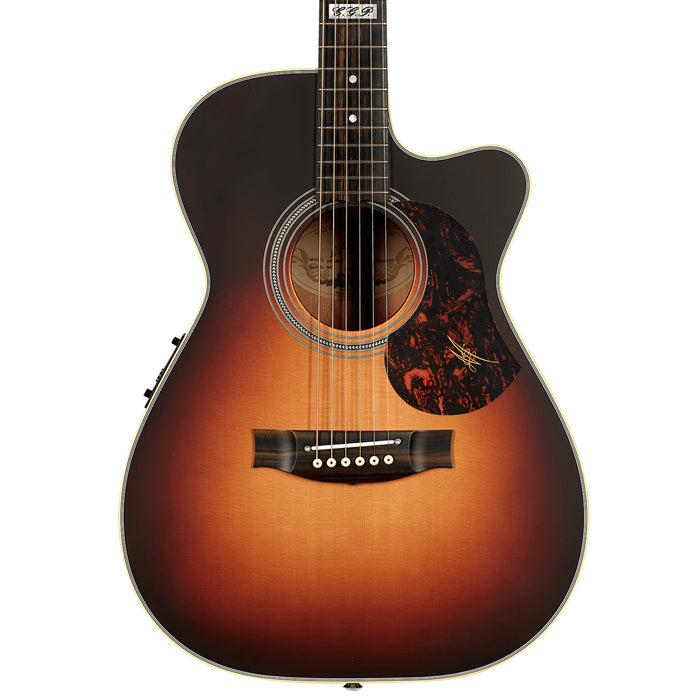 Maton EBG808C-TE-TSB Tommy Emmanuel Acoustic Electric Guitar w/Case - Tobacco Sunburst