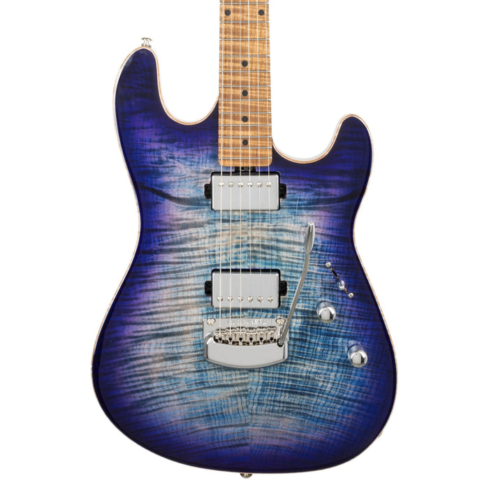 Ernie Ball Music Man Sabre Guitar HH Trem Electric Guitar - Blurple