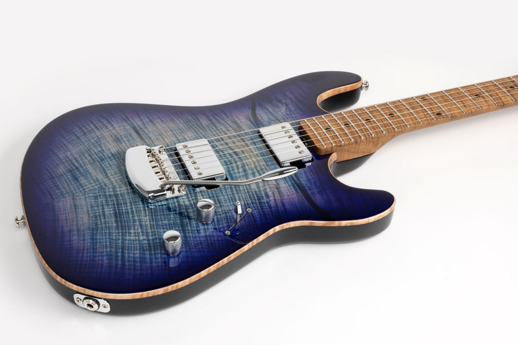 Ernie Ball Music Man Sabre Guitar HH Trem Electric Guitar - Blurple