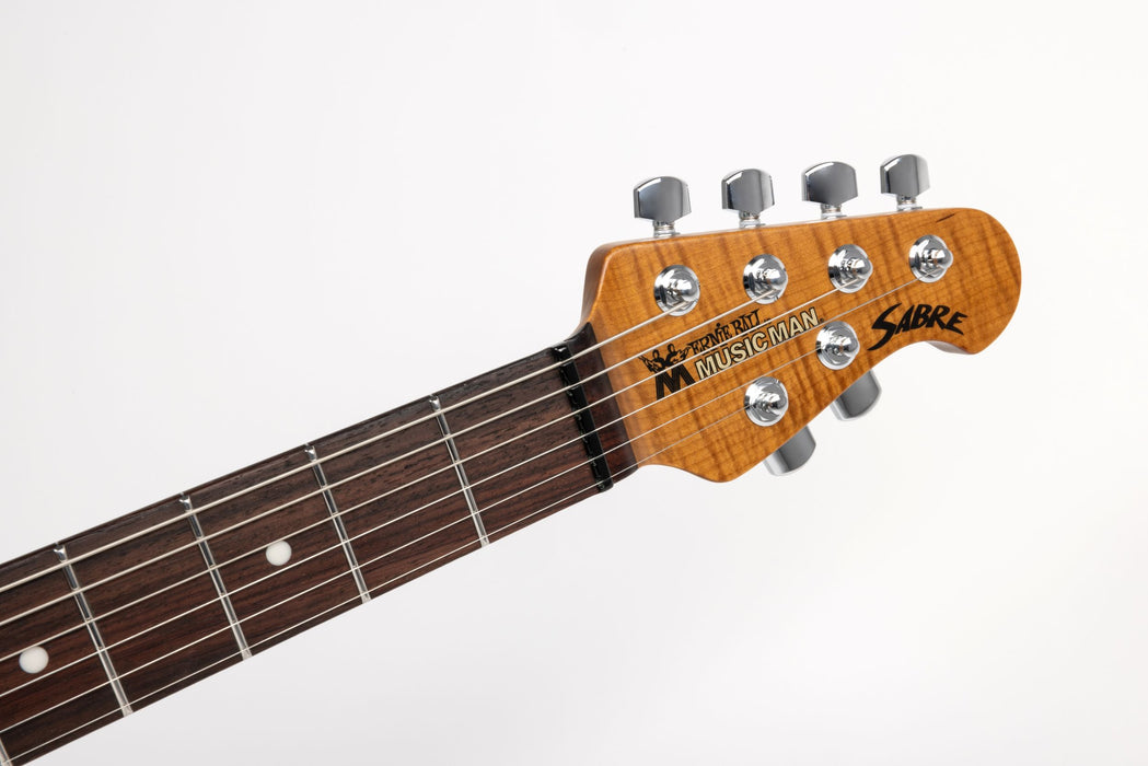 Ernie Ball Music Man Sabre Guitar HH Trem Electric Guitar - Afterburn