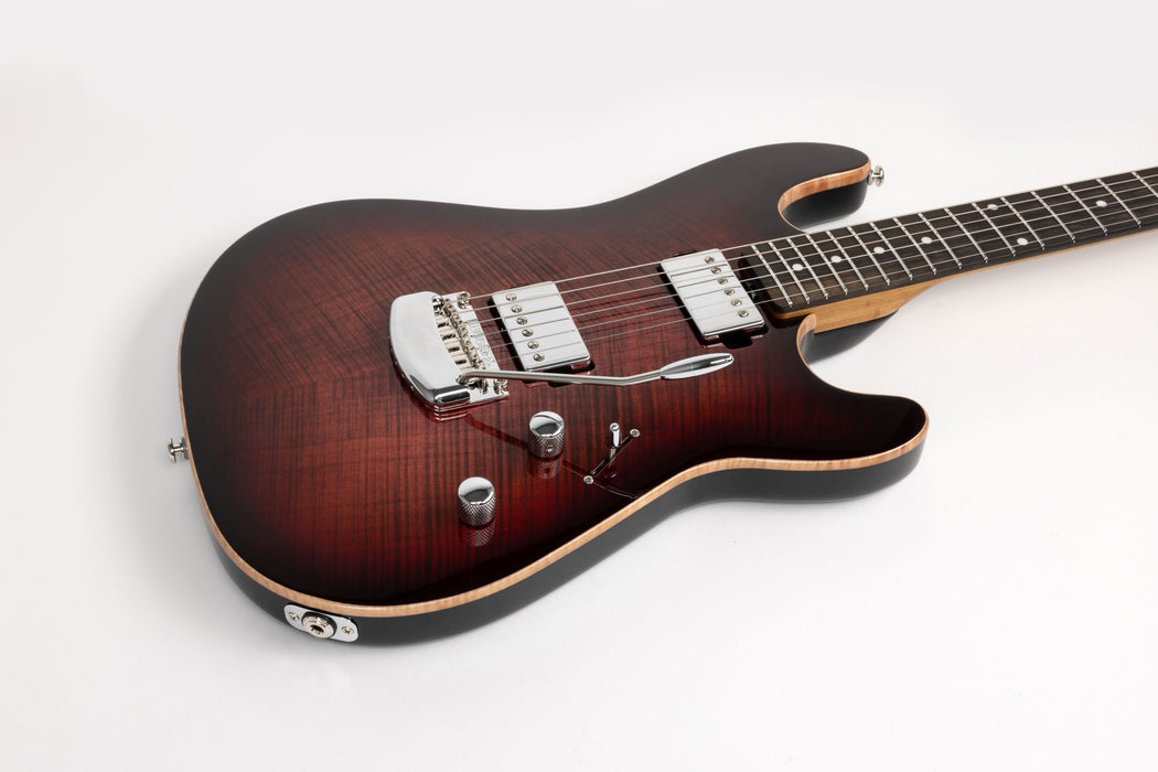 Ernie Ball Music Man Sabre Guitar HH Trem Electric Guitar - Backdraft