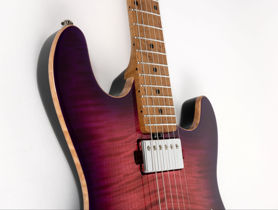 Ernie Ball Music Man Sabre Guitar HH Trem Electric Guitar - Purple Lotus