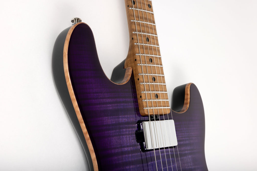 Ernie Ball Music Man Sabre Guitar HT HH Electric Guitar - Grape Slushie