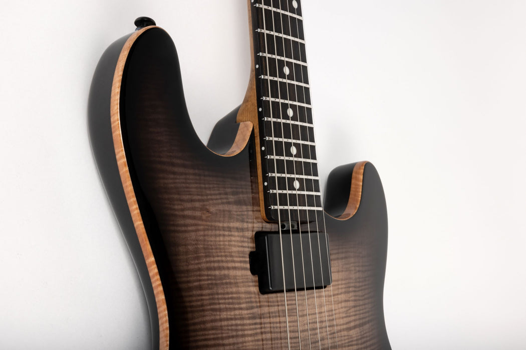 Ernie Ball Music Man Sabre Guitar HT HH Electric Guitar - Blackout