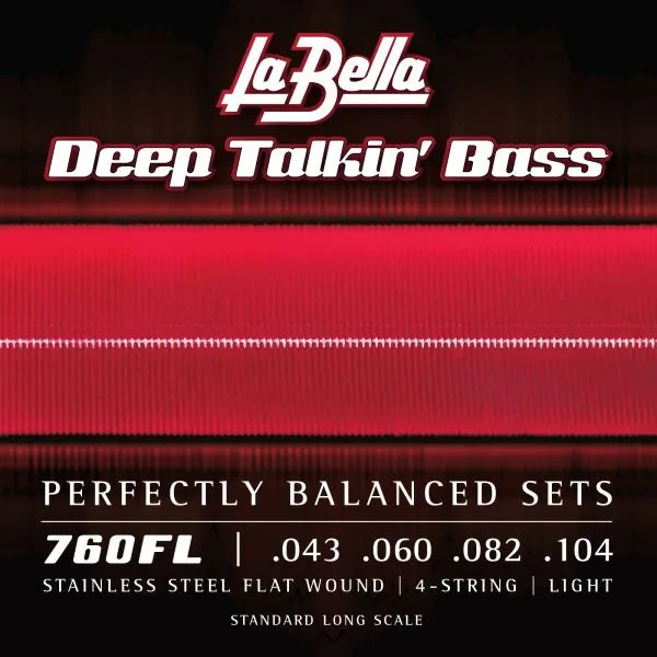 La Bella 760FL Dtb Flats - L 43-104 Bass String Set
