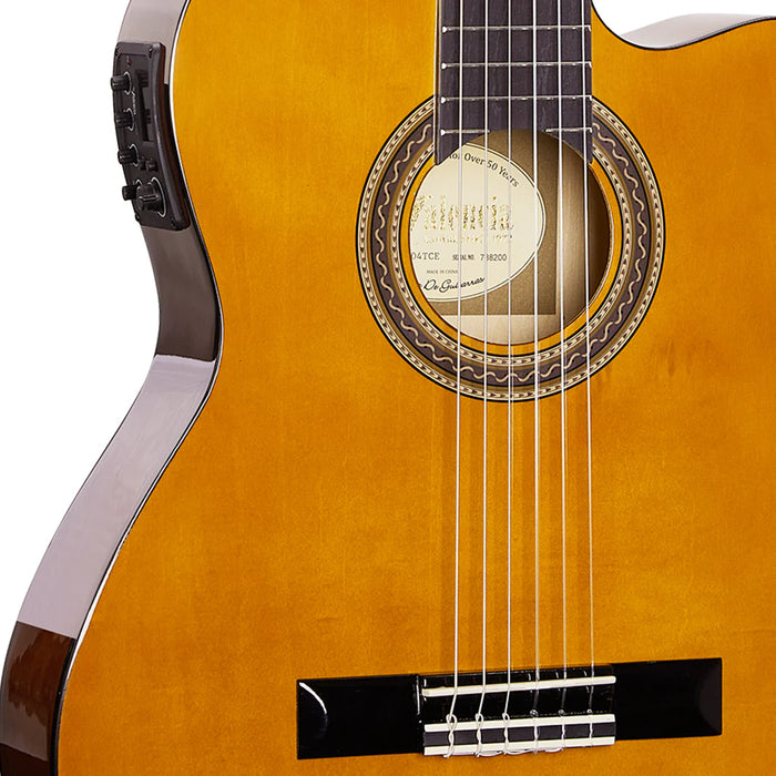 Valencia VC104HTCE Thinline Classical Acoustic Electric Guitar