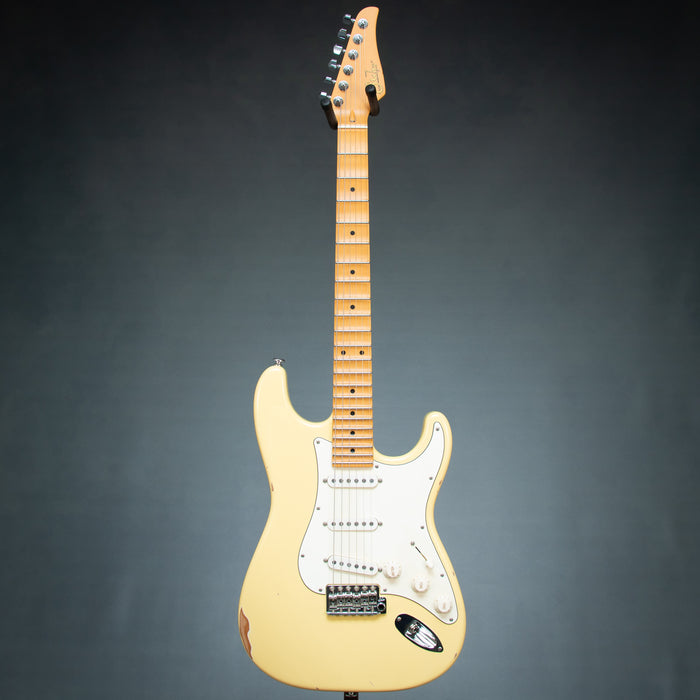 Suhr 2026 Custom Classic S Antique Scalloped w/Case - Vintage Yellow - Preowned