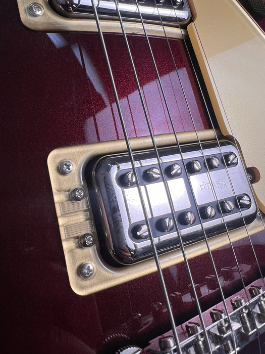Gretsch 2018 G6228 Players Edition Jet BT with V-Stoptail w/Case - Dark Cherry Metallic - Preowned
