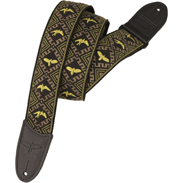 PRS Hootenanny Guitar Strap - Yellow / Black