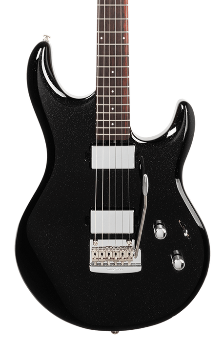 Ernie Ball Music Man Luke 4 HH Electric Guitar - Black Sparkle