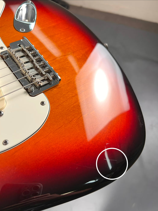 Fender 2012 American Standard Stratocaster 3 Tone Sunburst SSS (MODIFIED) w/Case - Preowned